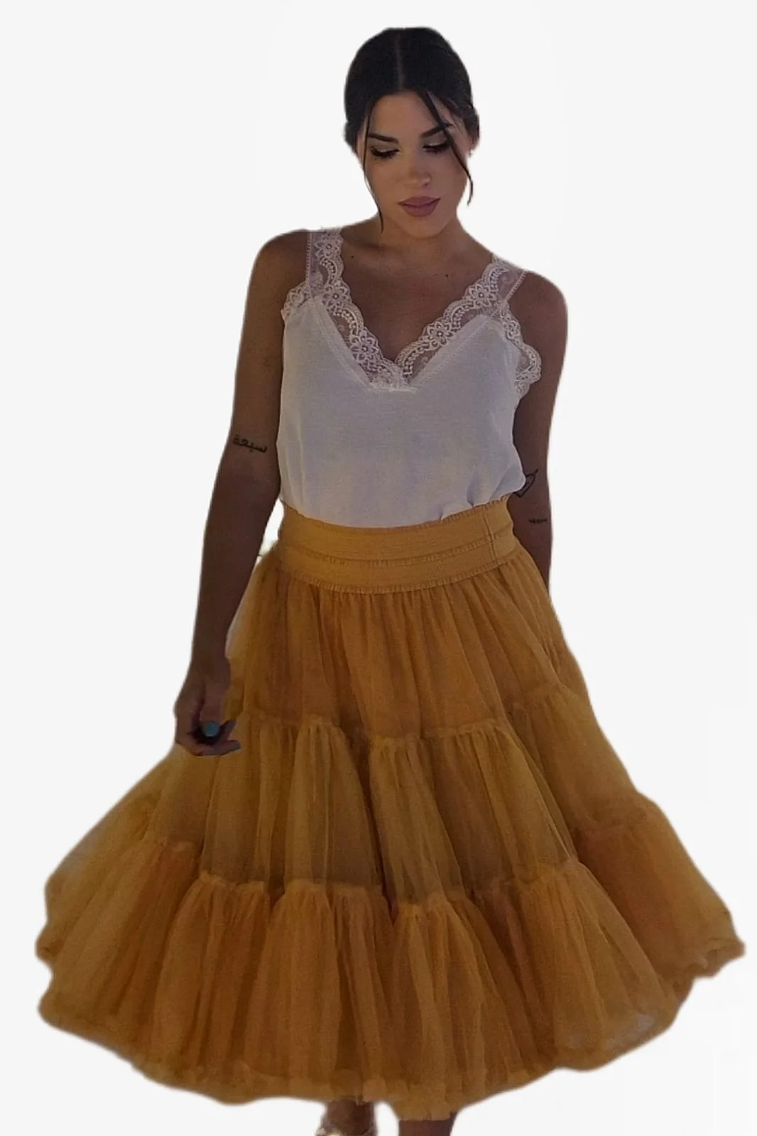 Falda tul amarilla - Imagen 8