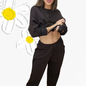 Pantalon Algodon Jogger Marrón