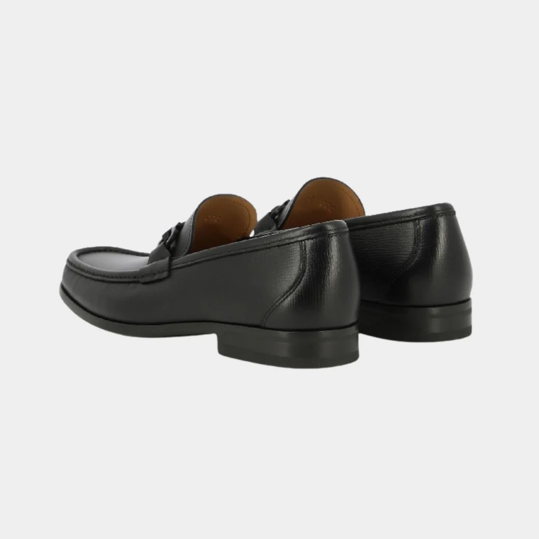 Zapato Mocasines Clásico Negro en Cuero S.F. - Imagen 3