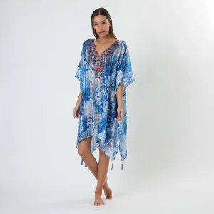 Kimono Clouds Azul Humana