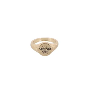 Anillo Grueso Pinky 6 Dorado Tatienne