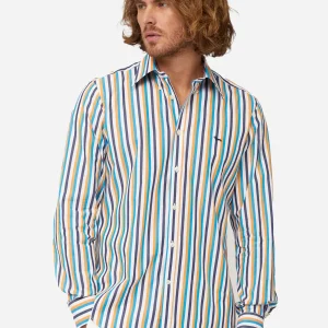 Camisa Rayas Hombre Multicolor H&B