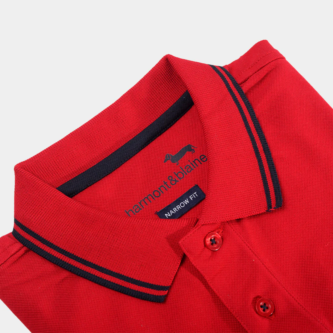 Camiseta Polo Rojo Logo H&B - Imagen 6