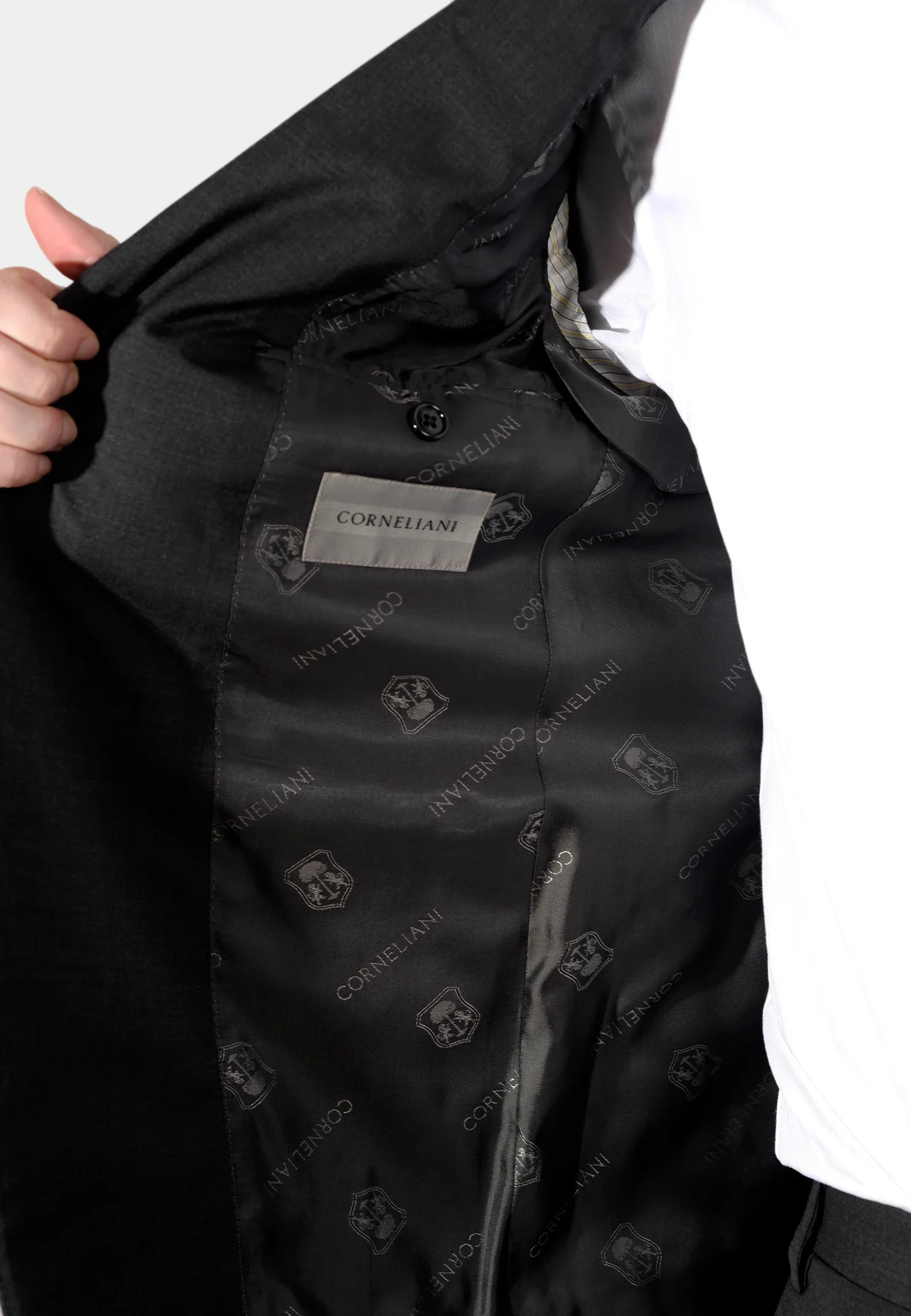 Traje de Hombre Gris Oscuro Lana C. - Imagen 4