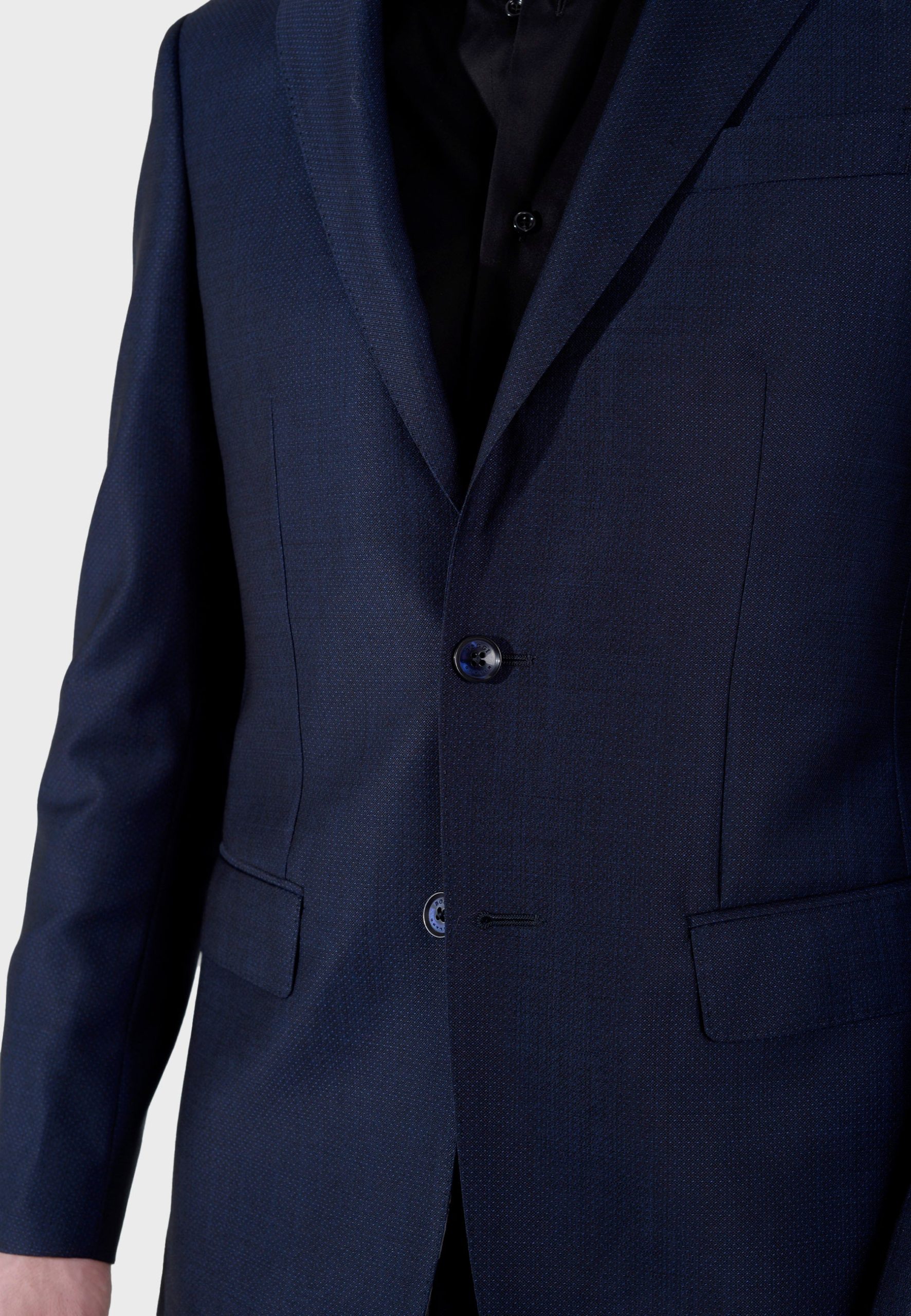 Traje de Hombre Azul Marino Lana B. - Imagen 4