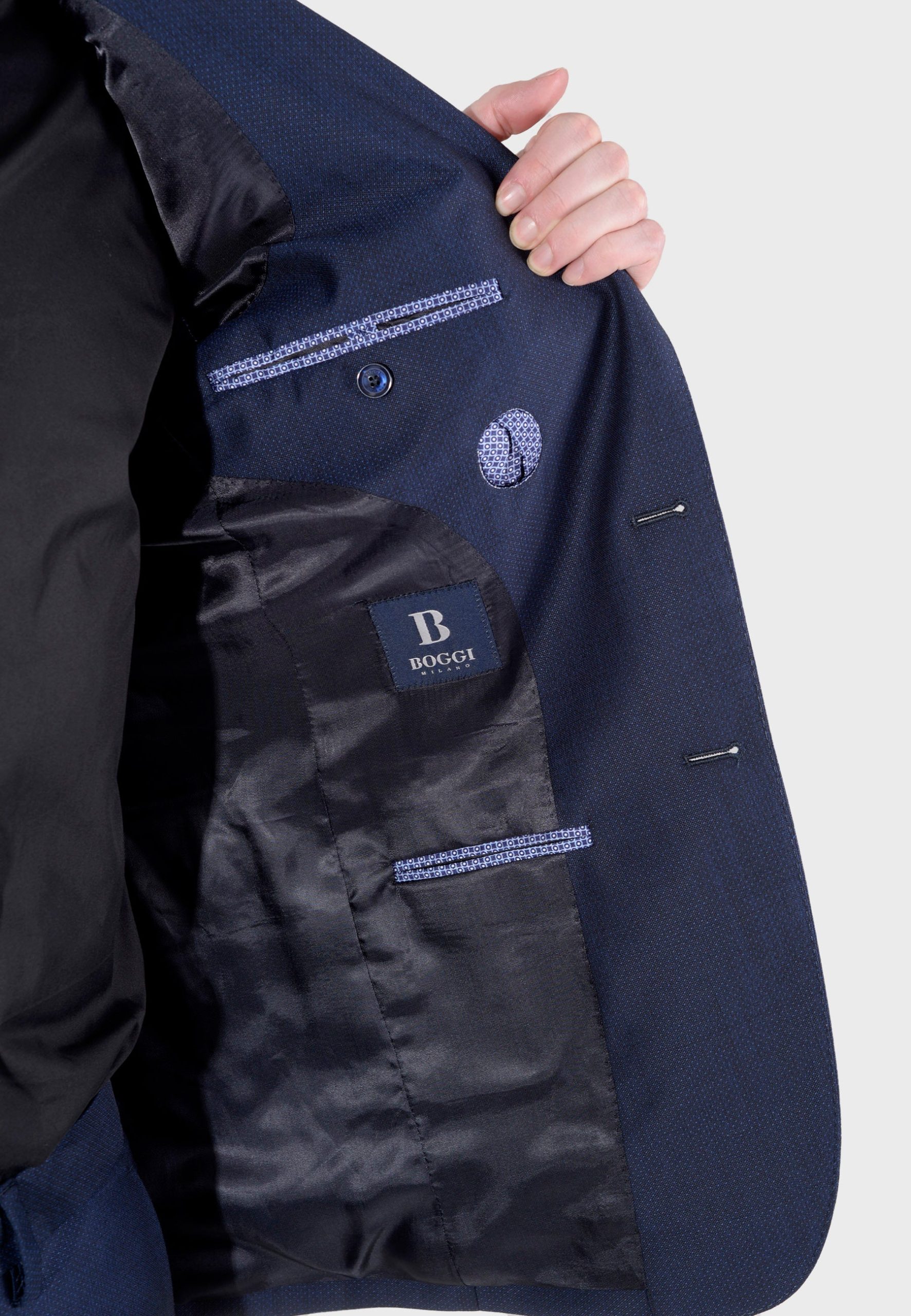 Traje de Hombre Azul Marino Lana B. - Imagen 6