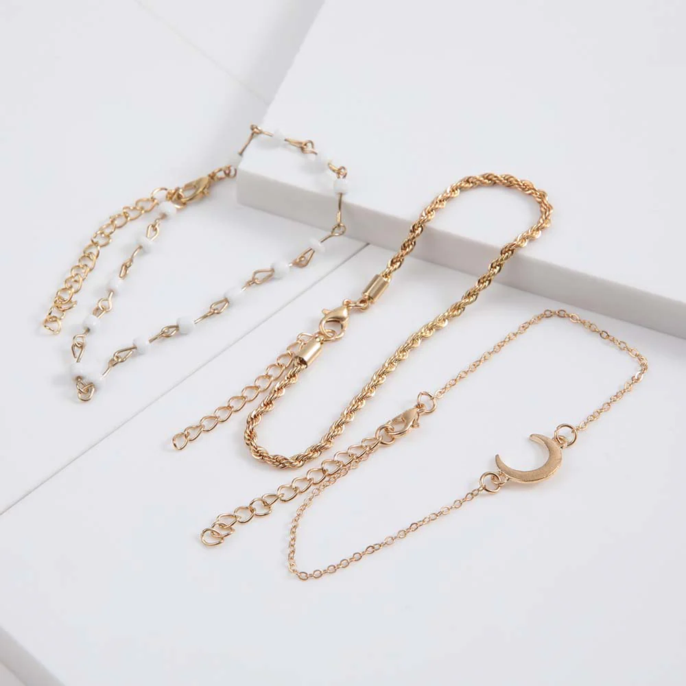 Set Tobilleras Laredo Blanca Humana