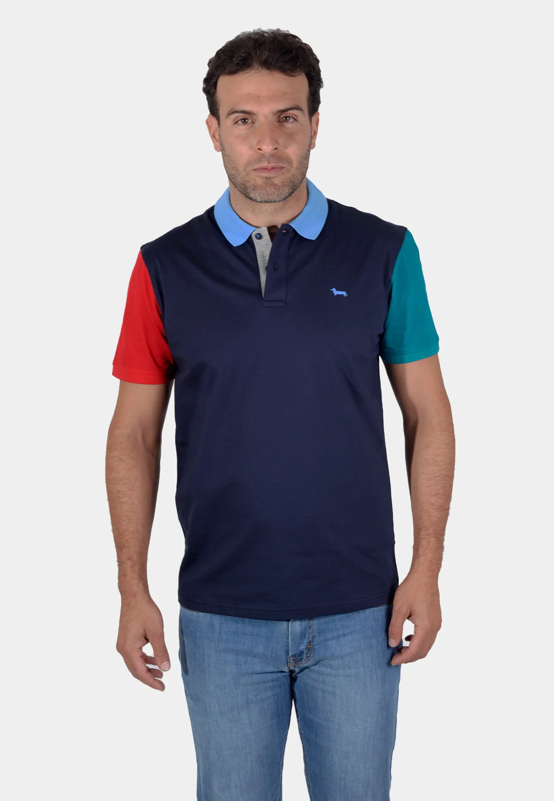 Camiseta Polo Blue Navi H&B