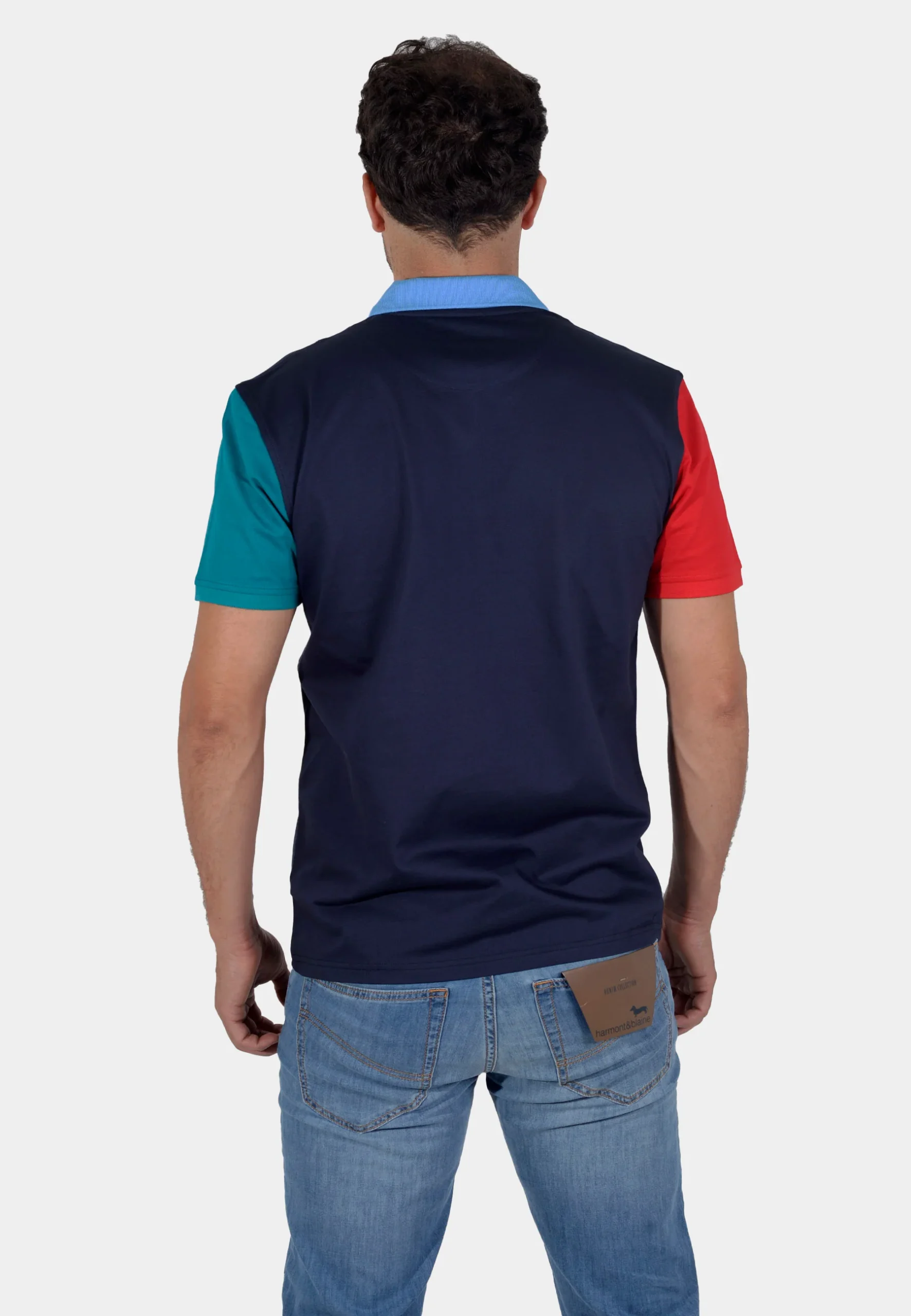 Camiseta Polo Blue Navi H&B - Imagen 3