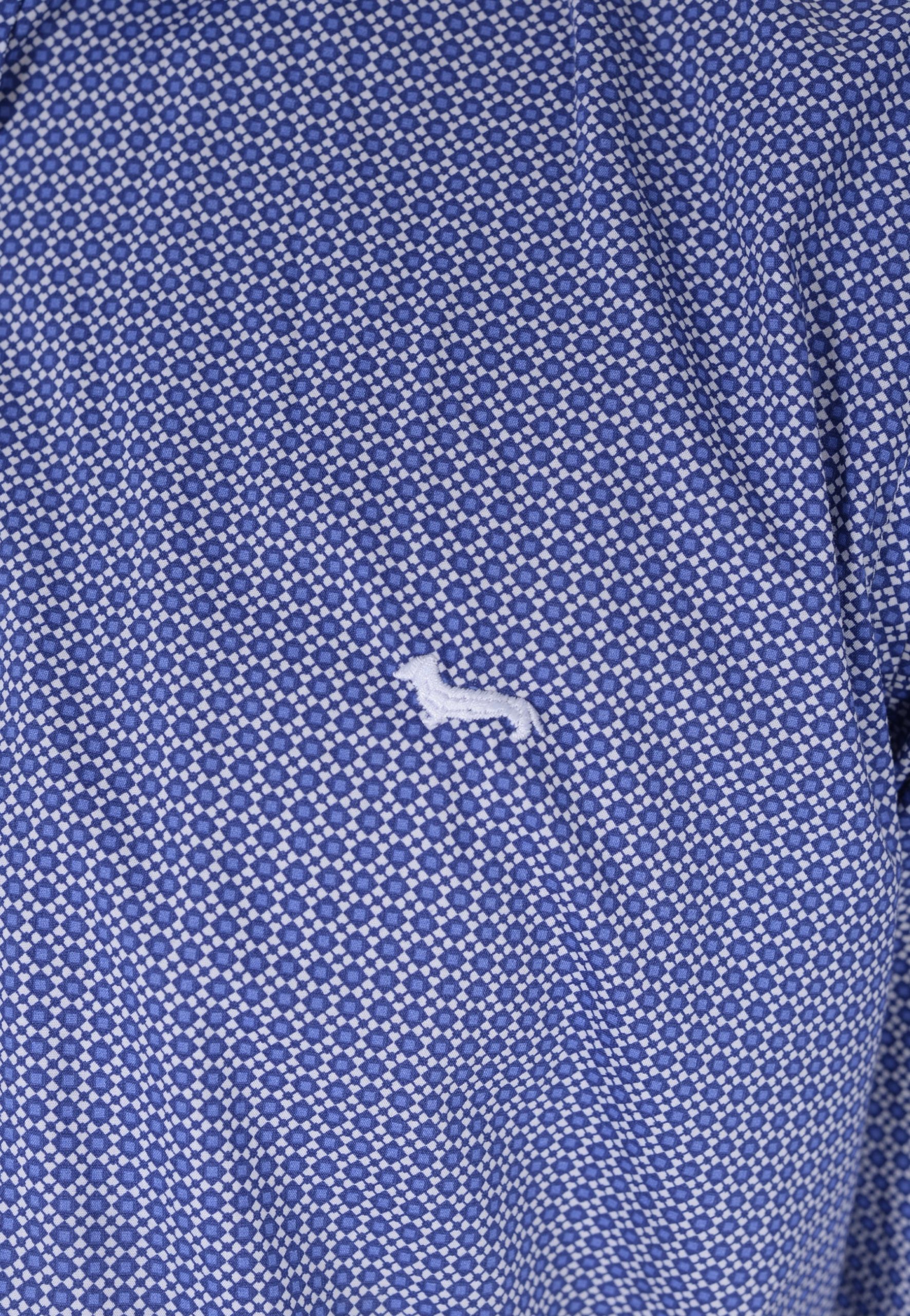 Camisa Casual Cuadros Azul y Blanco H&B - Imagen 4