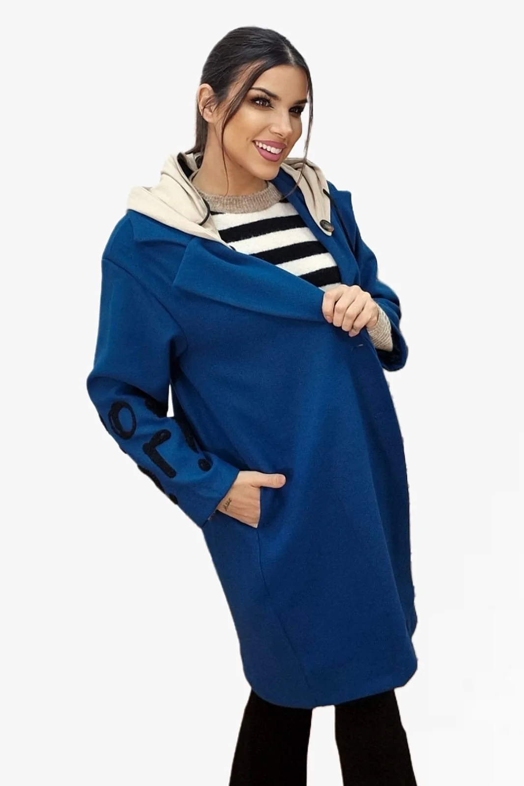 Abrigo Koker Capucha Turquesa - Imagen 8