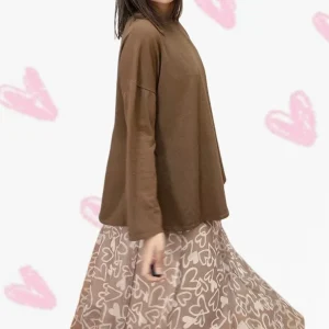 Falda Tul Hearts Camel
