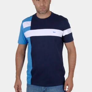 Camiseta T Shirt Azul Marino/Celeste H&B