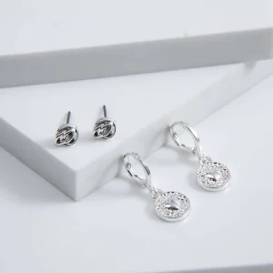 Set Aros Hana Plateados i-D