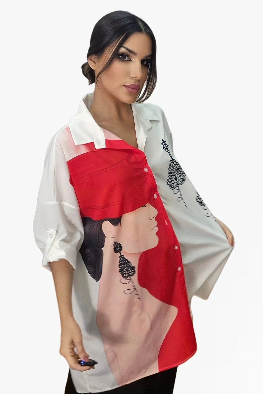 Camisa Abotonada Pendientes