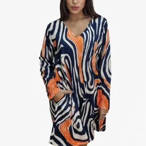 Vestido Formas Onduladas