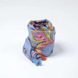 Pañuelo Estampado Serrota Celeste Humana