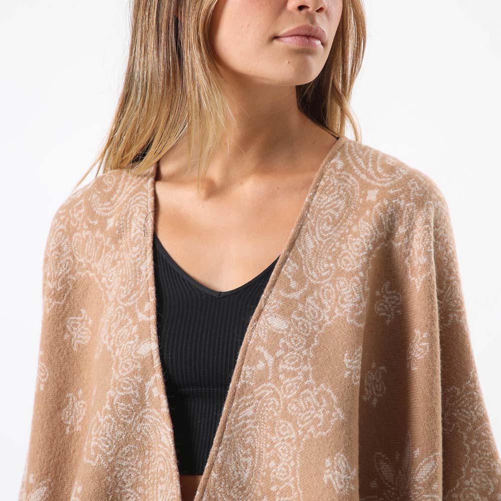 Poncho Paisely Café Humana - Imagen 3