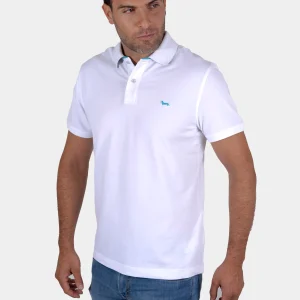 Camiseta Polo Hombre Blanca Con Su Logo H&B