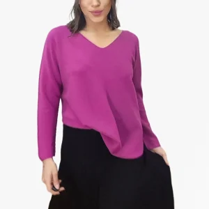 Jersey Cuello Pico Malva