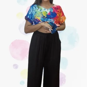 Pantalon Palazzo Cordon Negro