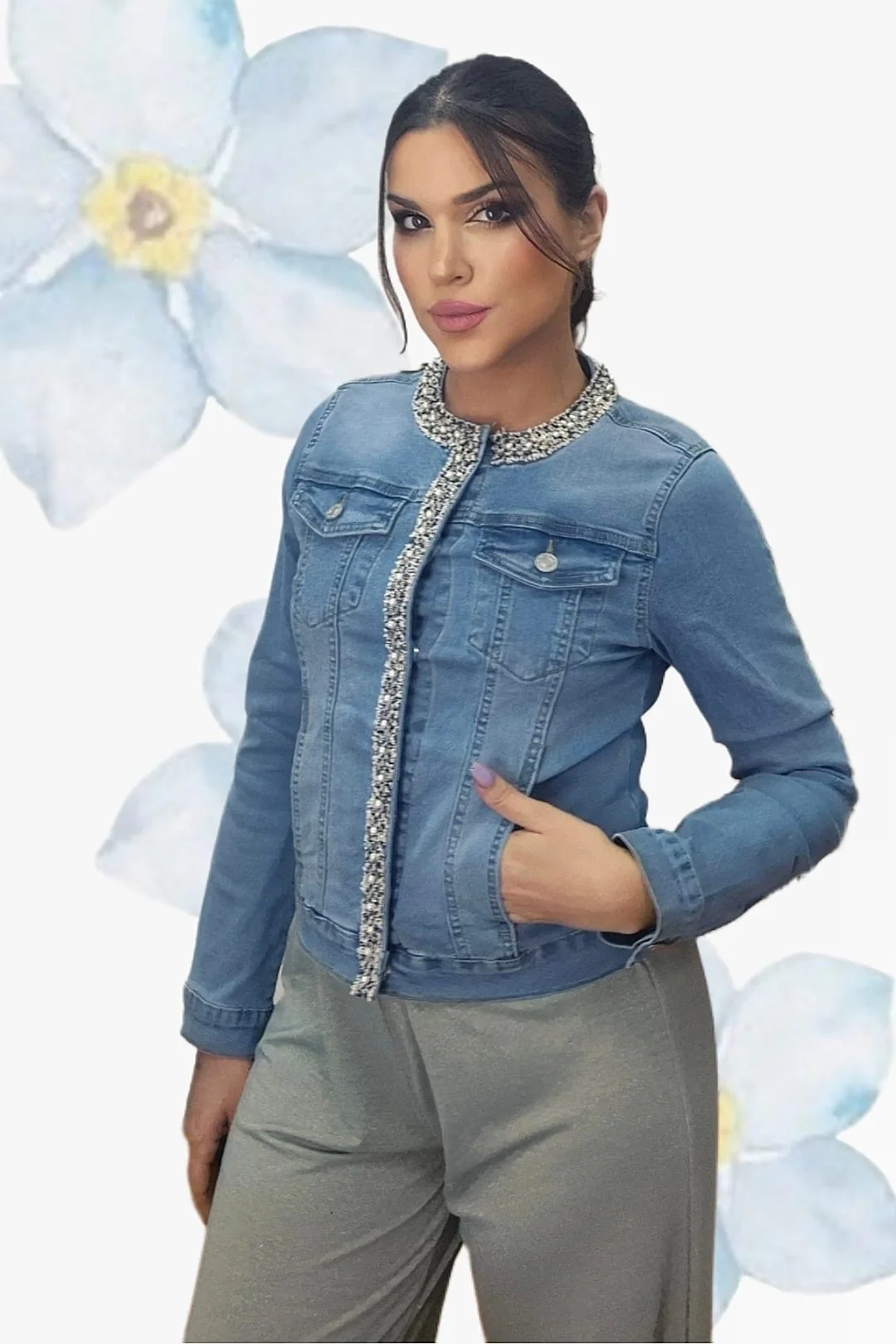 Vaquera Perlada Ribete