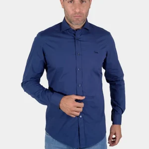 Camisa Azul Marino Con Logo H&B