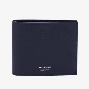 Billetera Clásica Azul de Cuero