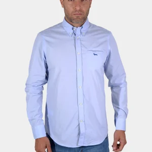 Camisa Clasica Azul Cielo  H&B