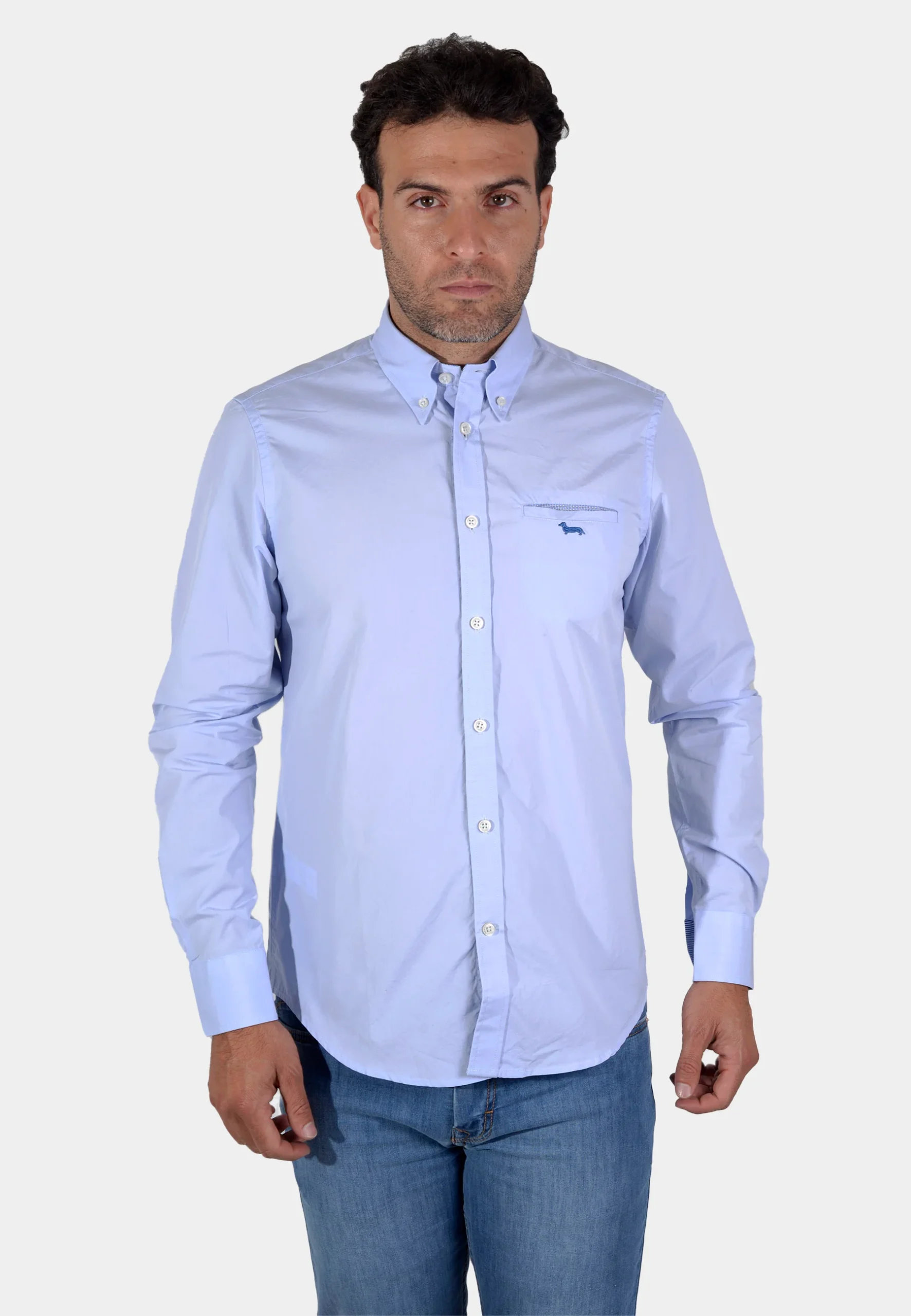 Camisa Clasica Azul Cielo H&B