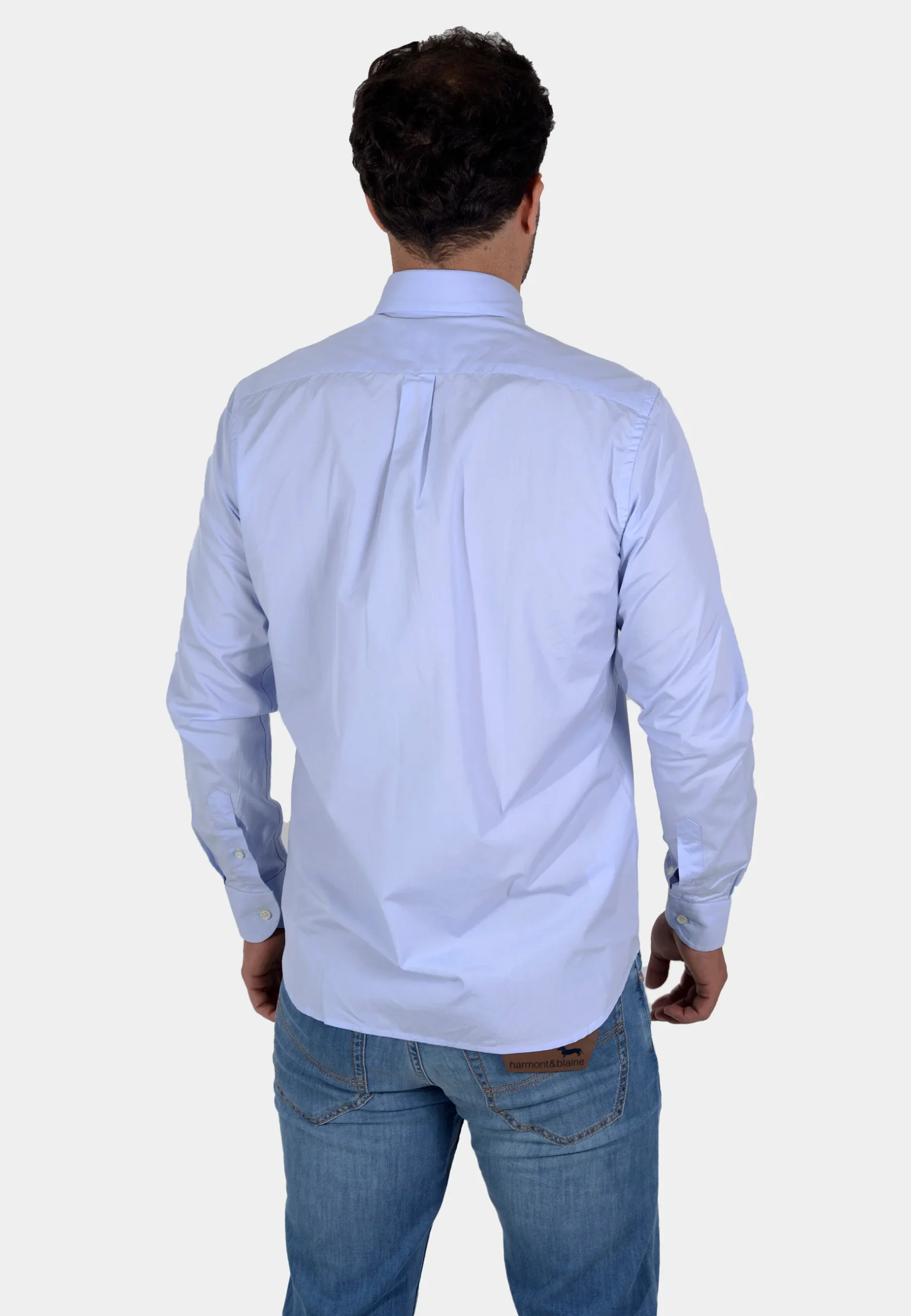 Camisa Clasica Azul Cielo H&B - Imagen 3