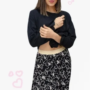 Falda Tul Hearts Negra