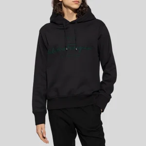 Hoodie Color Negro con Logo Emblemático S.F