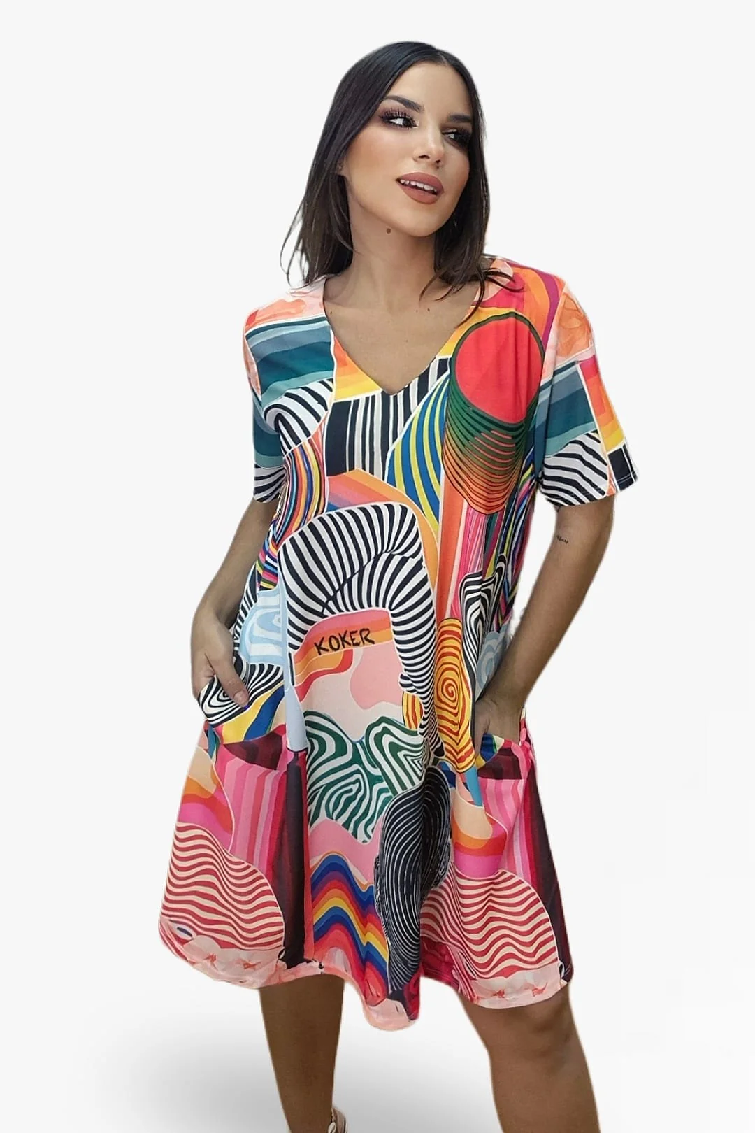 Vestido Lineas silueteadas - Imagen 3