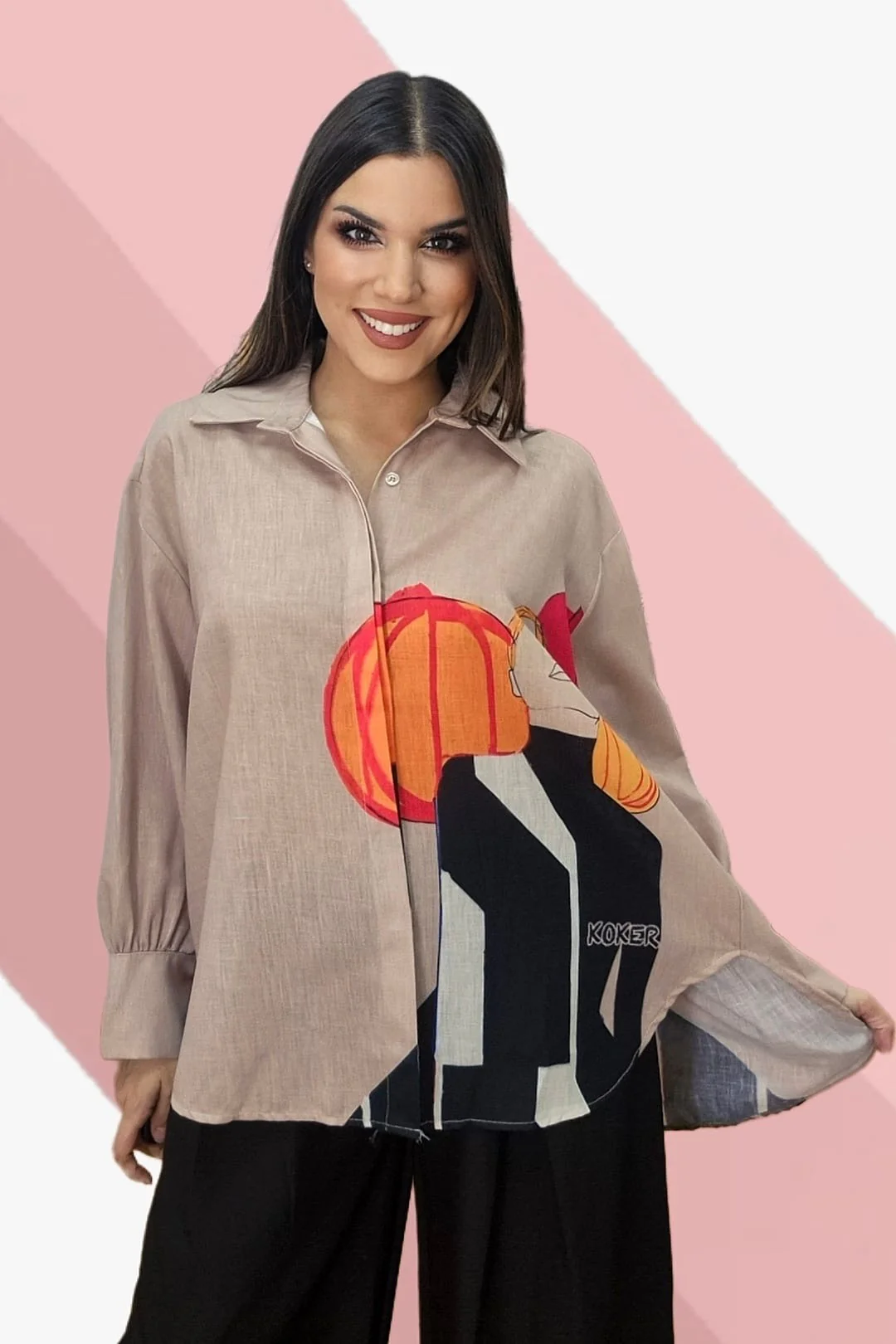 Camisa Silueta Geometrica