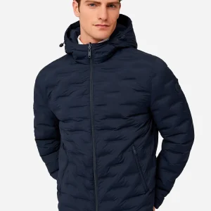 Chaqueta Acolchada Azul Marino Hombre H&B