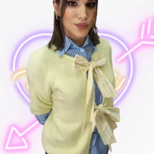 Camiseta Lazos Bicolor Amarilla