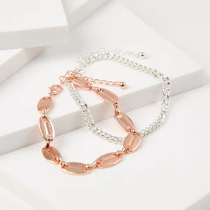 Pulsera Set Metal Power Plateado i-D