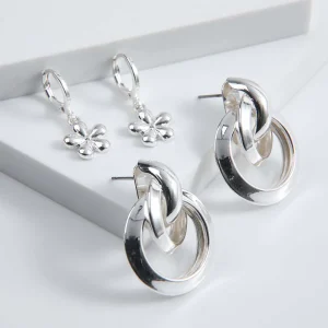 Set Aros Inti Plateados i-D