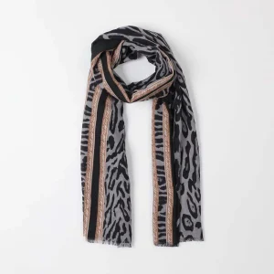 Pañuelo Estampado Gris Merida Tatienne