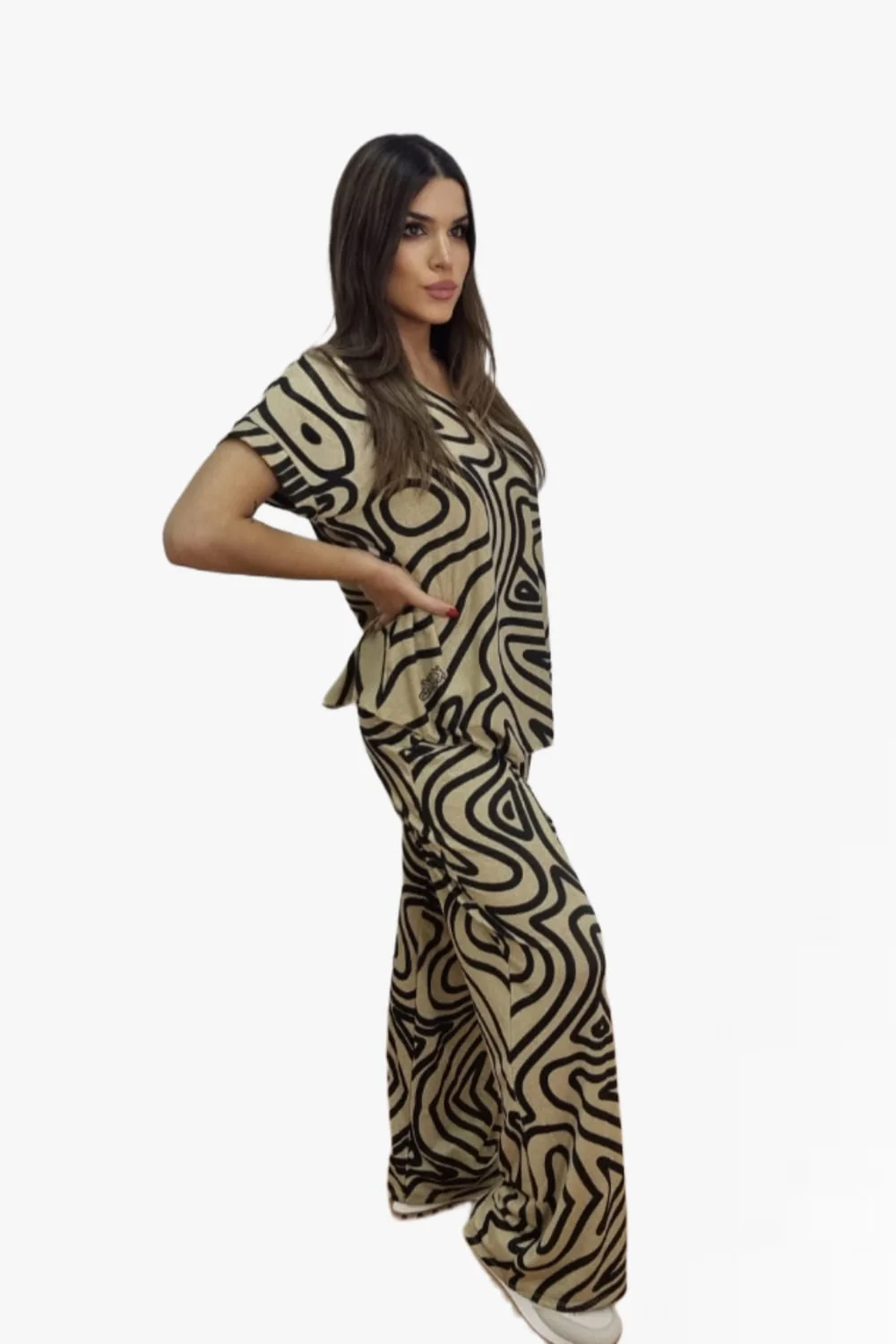 Pantalon Lurex Linea Curva - Imagen 4