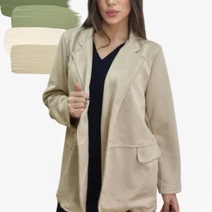 Blazer Rustic Oversize Beige