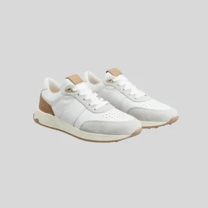 Tenis Hombre Blanco Cuero/Tejido T.