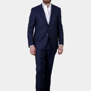 Traje de Hombre Azul Real Textura Lana C.