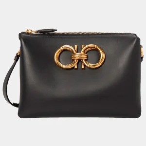 Bolso Dama Mini G.Cros en Cuero Negro S.F.