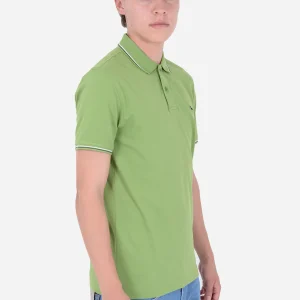 Camisa Polo Verde Pistacho Hombre H&B