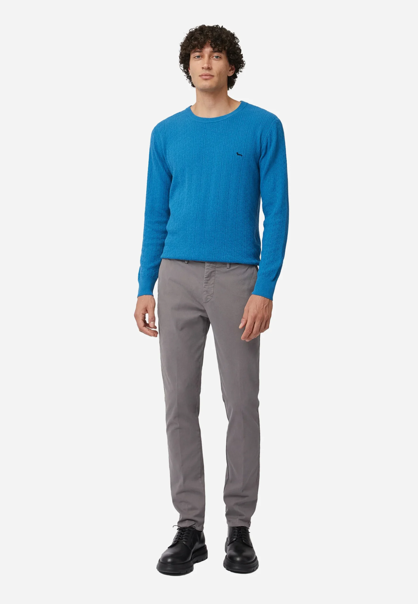 Pantalón Hombre Chino Gris Slim Fit H&B - Imagen 4