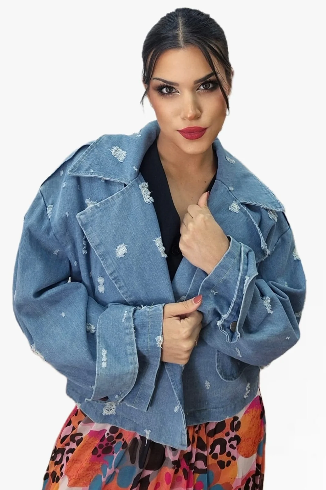 Chaqueta Vaquera Cruzada