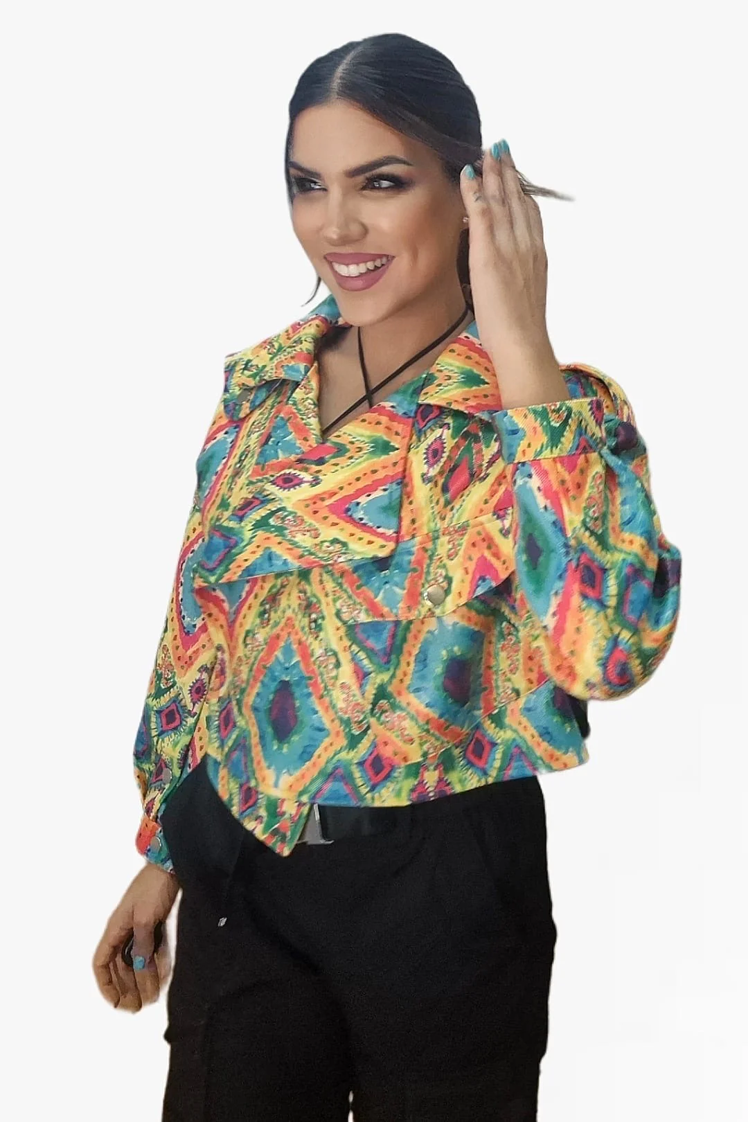 Chaqueta Cruzada Rombos - Imagen 8