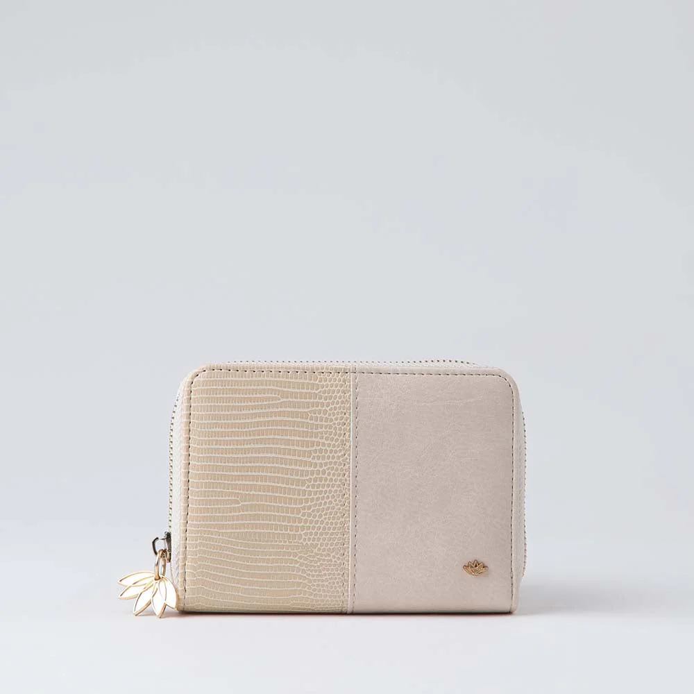 Billetera Mediana Casey Beige i-D